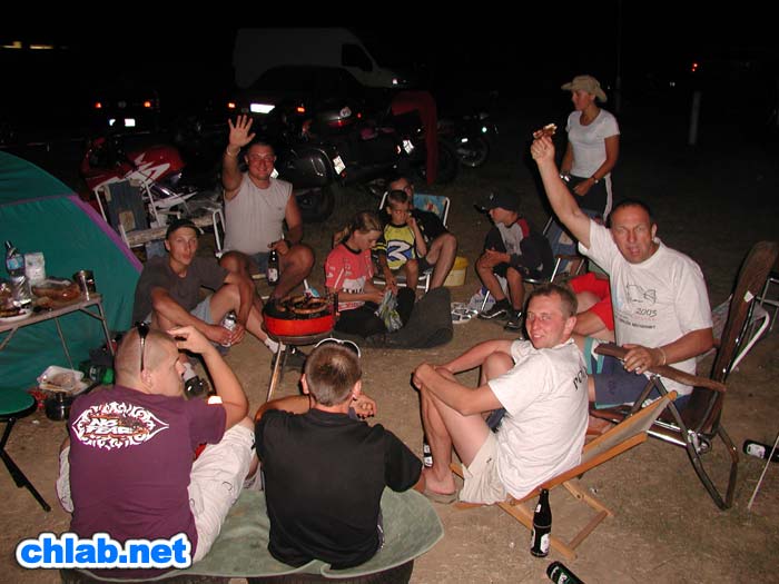 Freunde und Camp-Nachbarn aus Lublin/PL
