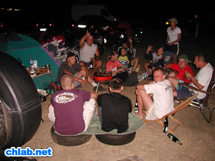 Freunde und Camp-Nachbarn aus Lublin/PL
