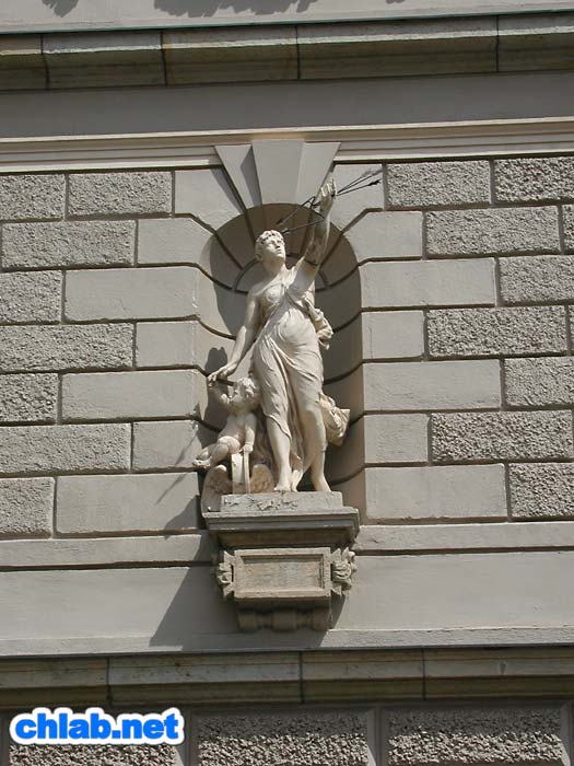 Detail des ehemaligen Elektrotechnischen Instituts
