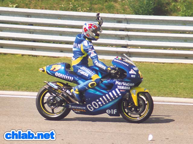 Oliver Jacques nach dem 500er Rennen
