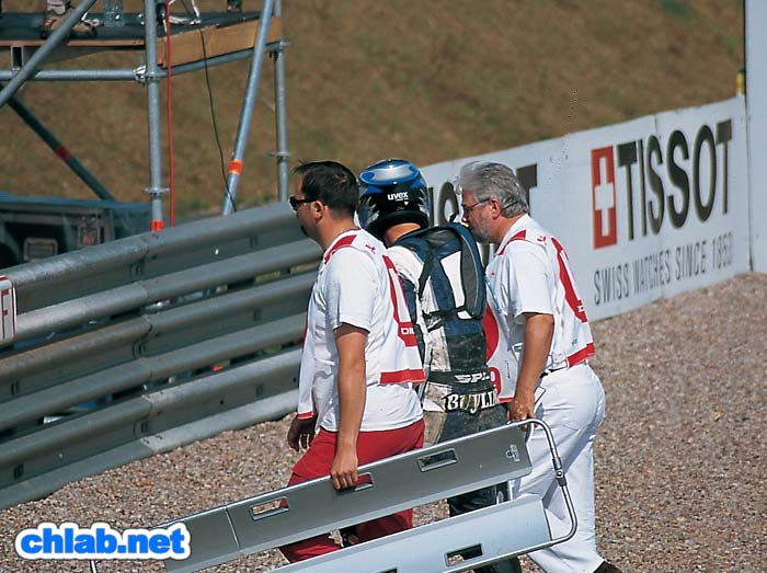BMW-Boxer-Cup: Sturz von Dirk Buylinck in der Sachsenkurve
